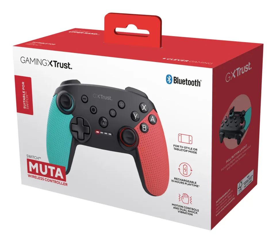 TRUST GXT1246B MUTA BT CONTROLLER SWITCH BLUE