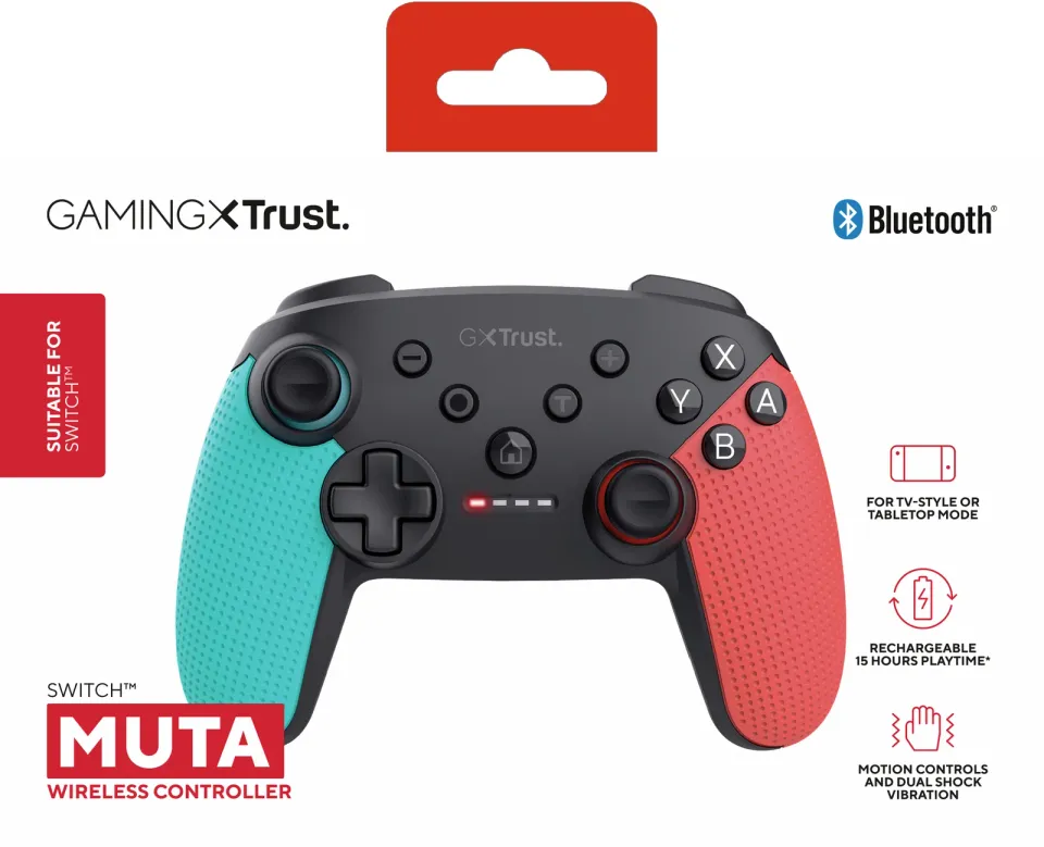 TRUST GXT1246B MUTA BT CONTROLLER SWITCH BLUE