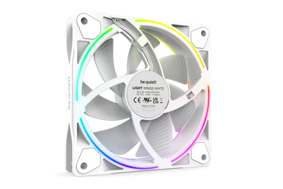 Be quiet! / ventilátor Light Wings White / 120mm / PWM / 3-pack / bílý