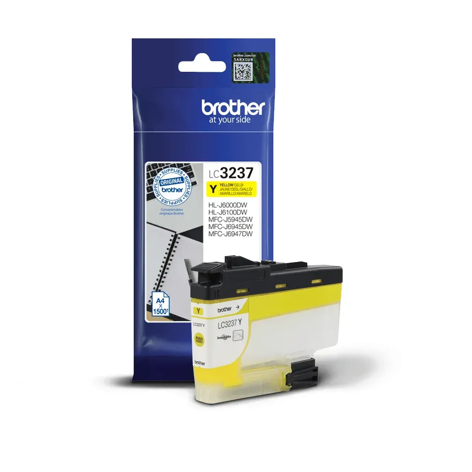 Brother LC-3237Y (inkoust Yellow,1500 str.@ 5% draft)