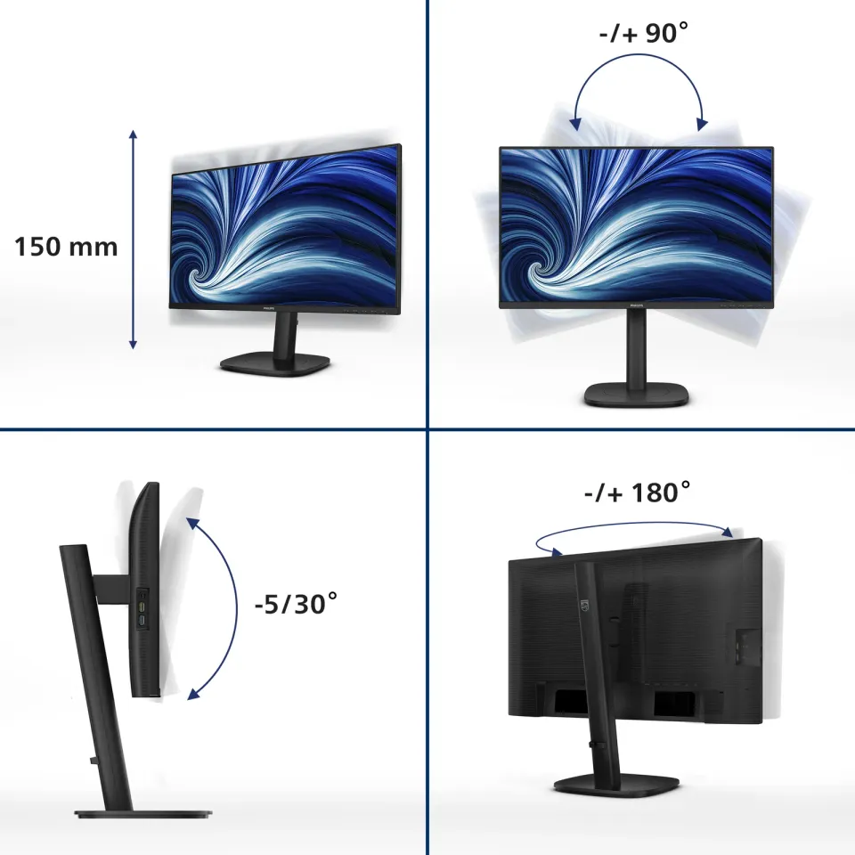 Philips LCD 24B2U3301 23,8" IPS/1920x1080@120Hz/4ms/300cd/HDMI/DP/4xUSB/USB-C do