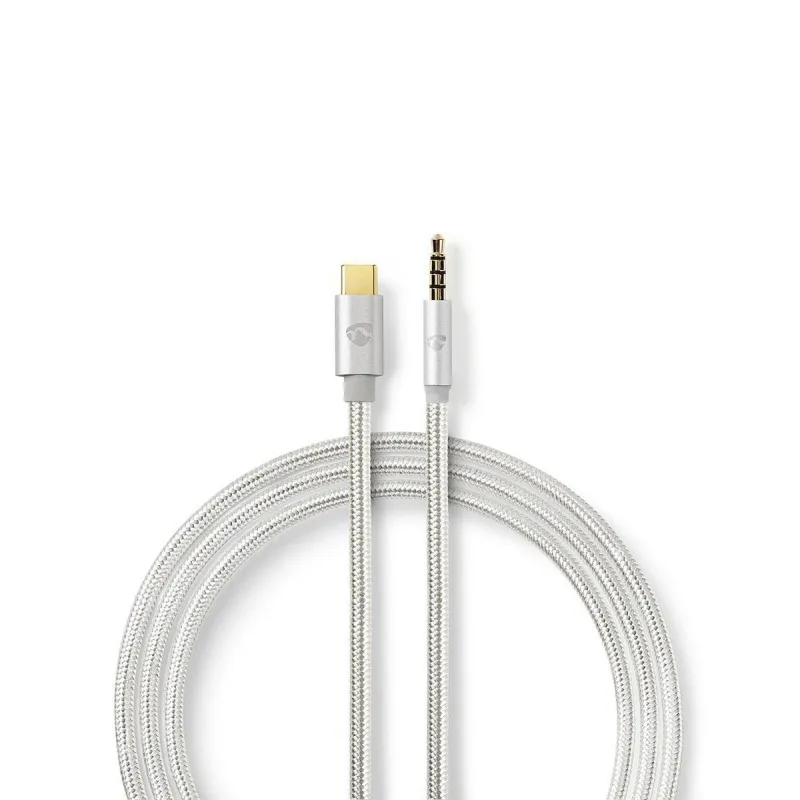 Nedis CCTB65940AL10 - USB-C Sluchátkový Kabel s Adaptérem | USB-C Zástrčka – 3,5