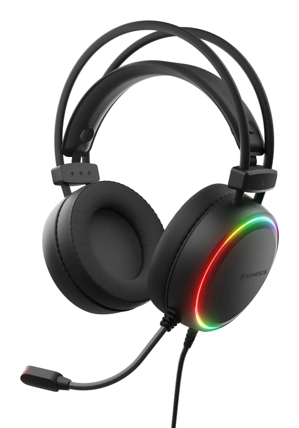 Herní sluchátka s mikrofonem Genesis NEON 613 G2/Jack/Stand/černá