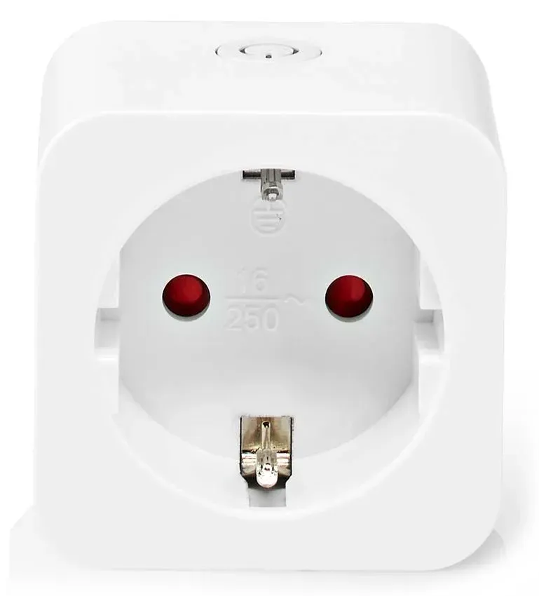 NEDIS Wi-Fi chytrá zásuvka/ měřič výkonu/ 16A/ typ F/ Android/ iOS/ Nedis® SmartLife/ bílá