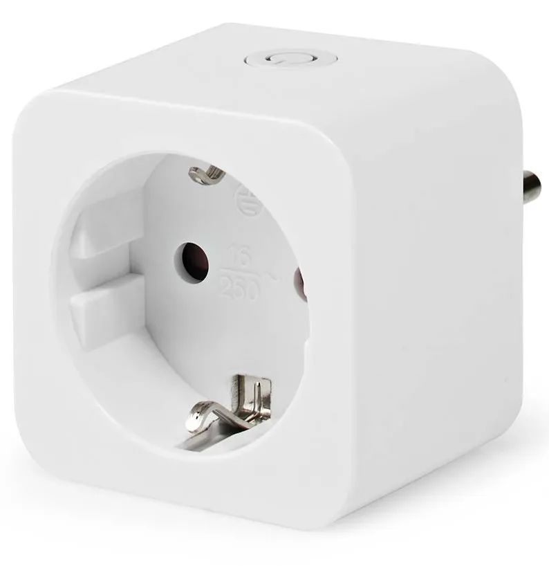 NEDIS Wi-Fi chytrá zásuvka/ měřič výkonu/ 16A/ typ F/ Android/ iOS/ Nedis® SmartLife/ bílá