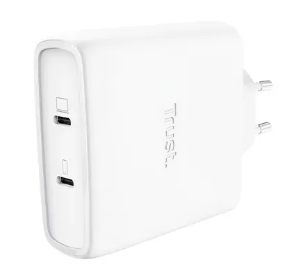 TRUST GaN Nabíječka MAXO 100W 2-Port, USB-C, bílá