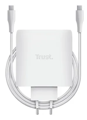 TRUST GaN Nabíječka MAXO 100W 2-Port, USB-C, bílá