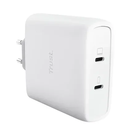 TRUST GaN Nabíječka MAXO 100W 2-Port, USB-C, bílá