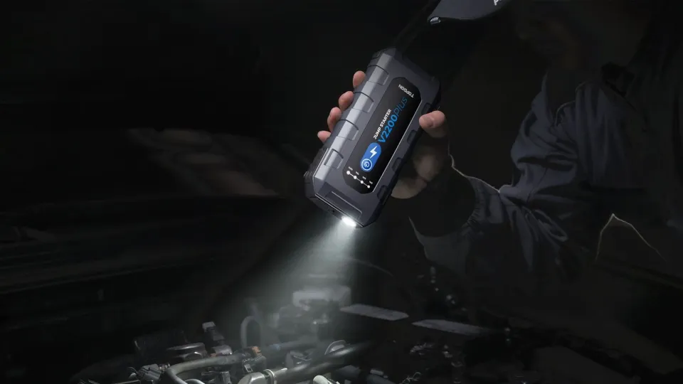 TOPDON Car Jump Starter V2200Plus, 1600mAh