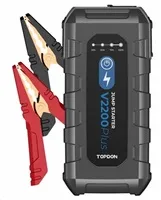 TOPDON Car Jump Starter V2200Plus, 1600mAh