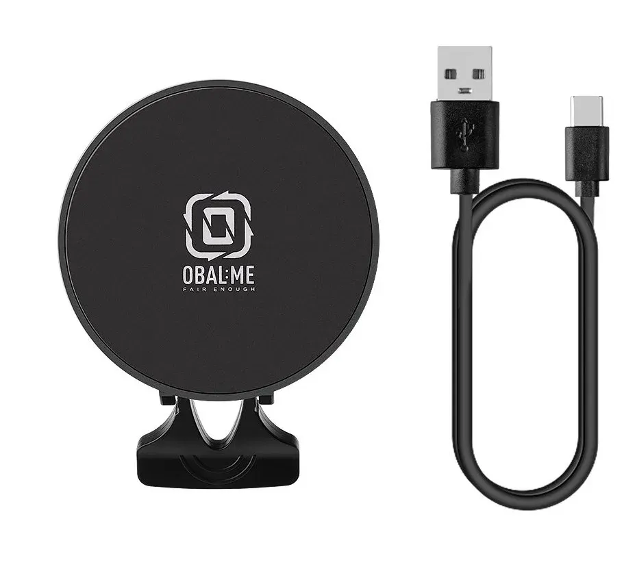 OBAL:ME MagNetix Core Bezdrátový Nabíjecí Držák do Auta 15W Black