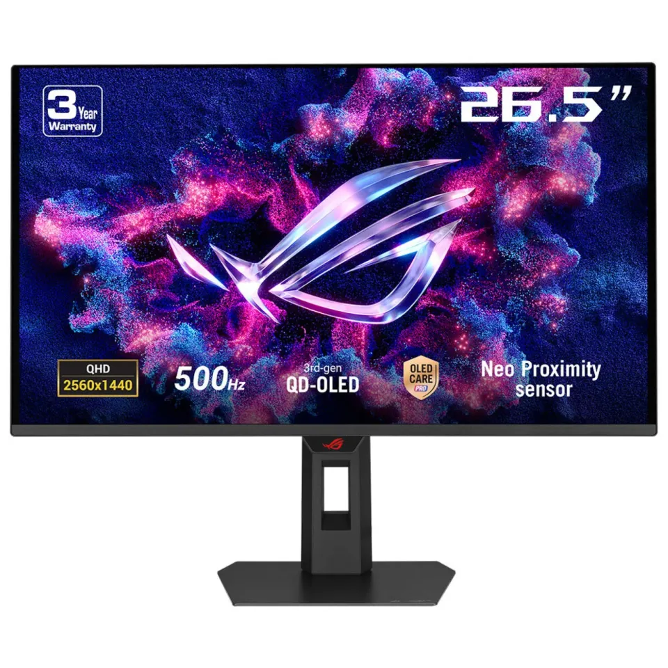 ASUS ROG/Strix XG27AQDPG/26,5"/OLED/QHD/500Hz/0,03ms/Černá/3R