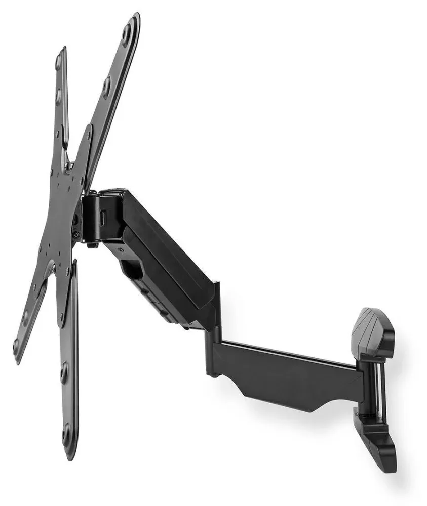 NEDIS nástěnný TV držák/ 23 - 55"/ nosnost 30 kg/ otočný 0 - 180°/ vzdálenost od stěny 61 mm/ vertikální/ ocel/ černý