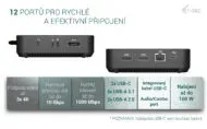 i-tec USB-C DP Dual HDMI Docking Station, Power Delivery 100W