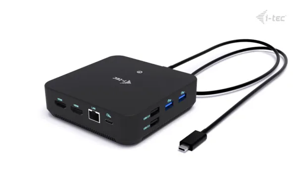i-tec USB-C DP Dual HDMI Docking Station, Power Delivery 100W