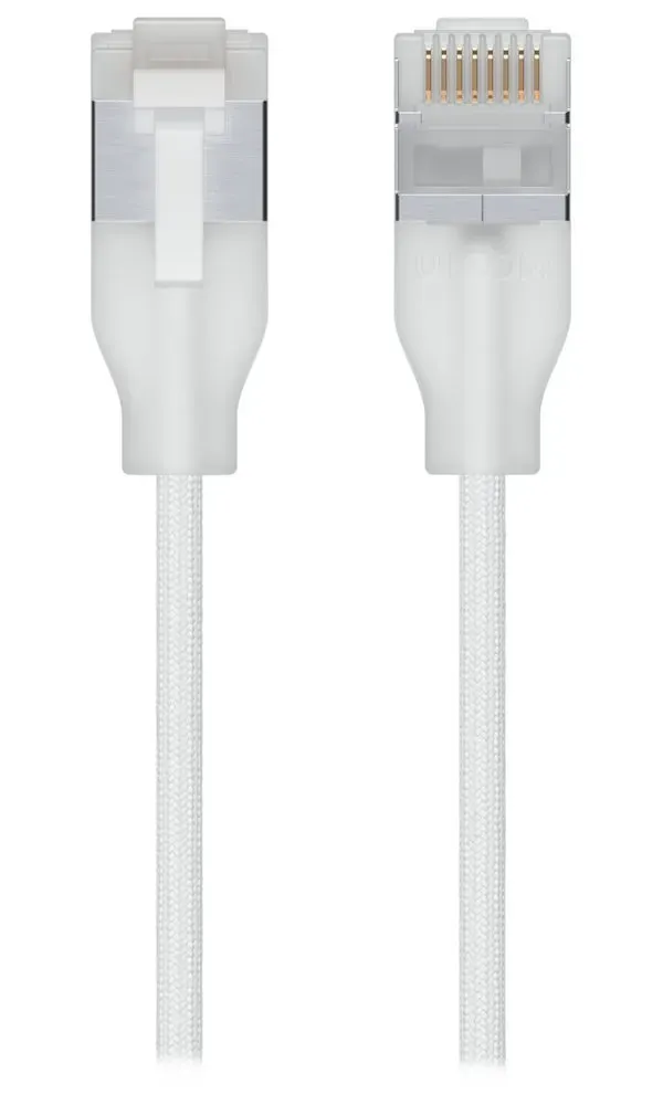 Ubiquiti UniFi Premium Patch Cable 15m - Patch kabel, Cat6a, Etherlighting, bílý, délka 15m