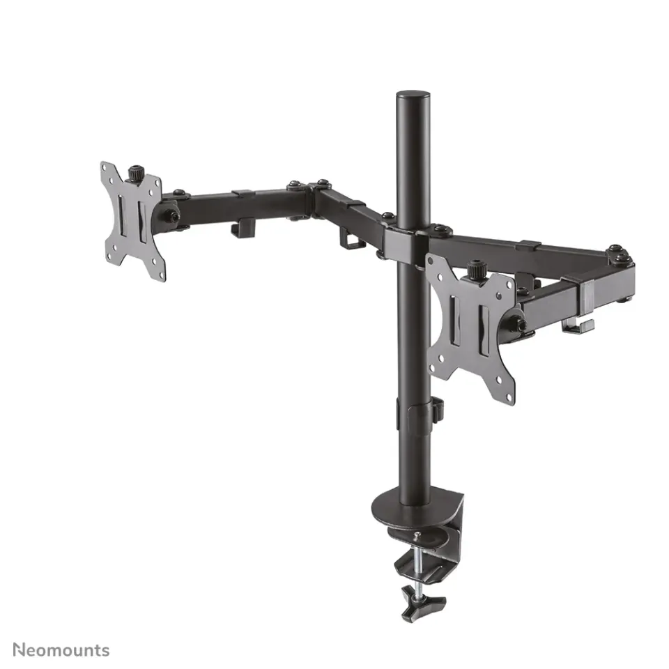 Neomounts FPMA-D550DBLACK/Držák displeje/na stůl/10-32"/svorka/VESA 100X100/nosn. 2x 8kg/2 displeje/černý