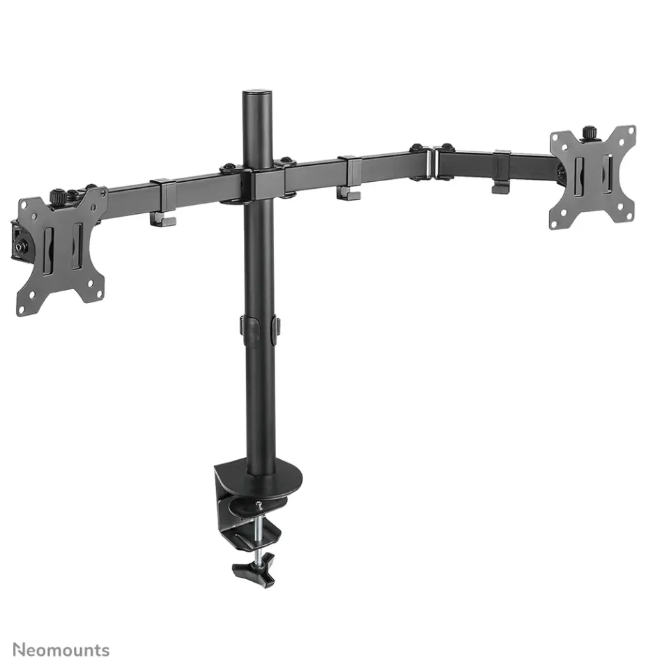 Neomounts FPMA-D550DBLACK/Držák displeje/na stůl/10-32"/svorka/VESA 100X100/nosn. 2x 8kg/2 displeje/černý