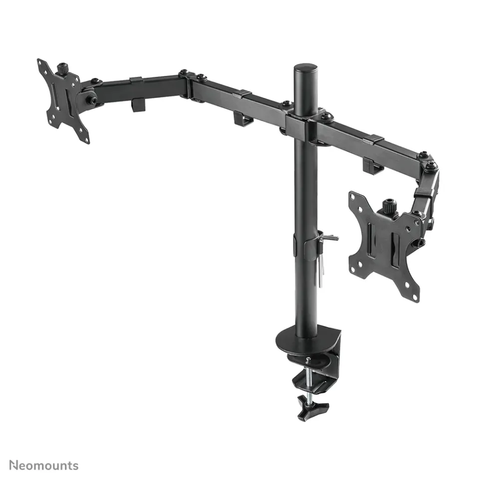 Neomounts FPMA-D550DBLACK/Držák displeje/na stůl/10-32"/svorka/VESA 100X100/nosn. 2x 8kg/2 displeje/černý