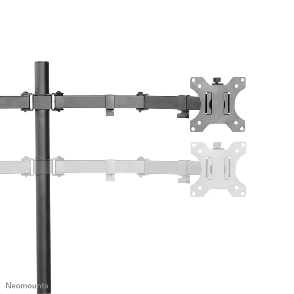Neomounts FPMA-D550DBLACK/Držák displeje/na stůl/10-32"/svorka/VESA 100X100/nosn. 2x 8kg/2 displeje/černý