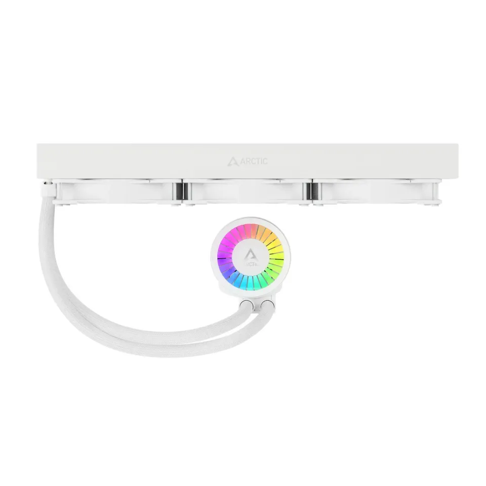 ARCTIC Liquid Freezer III - 420 A-RGB (White) : All-in-One CPU Water Cooler with 420mm radiator and