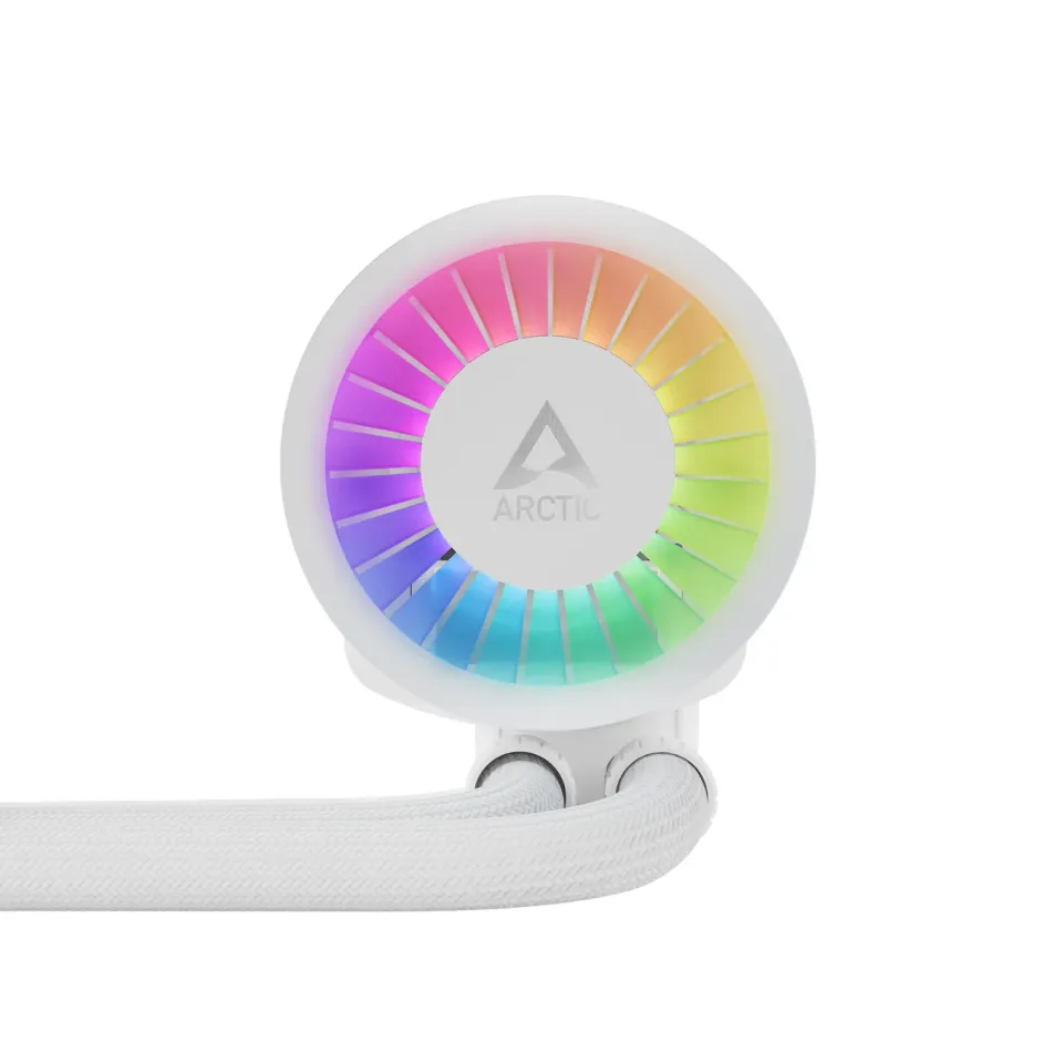 ARCTIC Liquid Freezer III - 420 A-RGB (White) : All-in-One CPU Water Cooler with 420mm radiator and