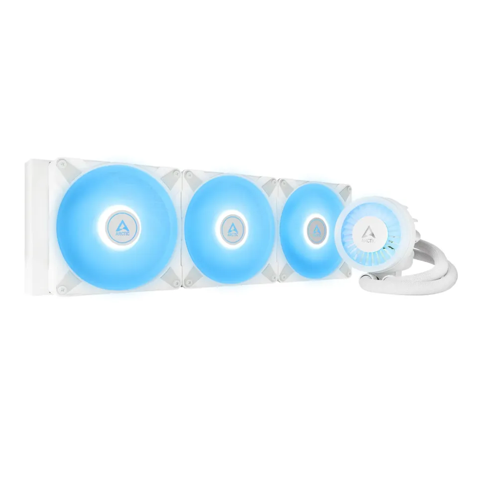 ARCTIC Liquid Freezer III - 420 A-RGB (White) : All-in-One CPU Water Cooler with 420mm radiator and