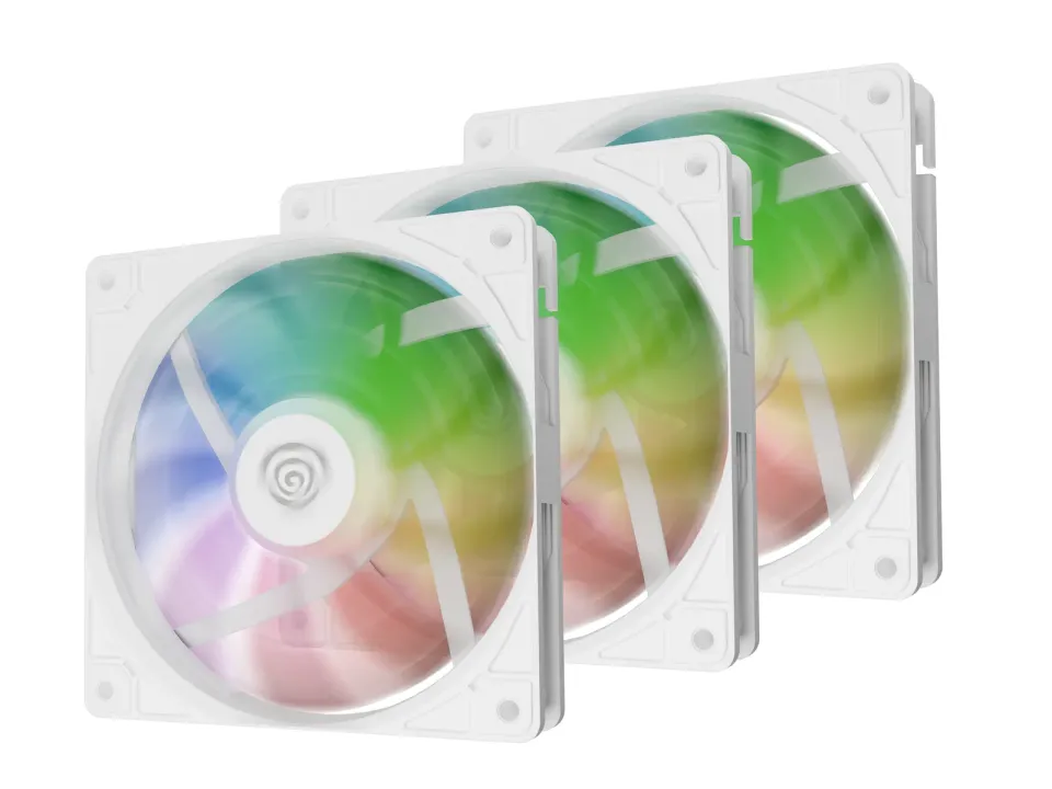 Ventilátor Genesis OXAL 120 ARGB, 3-Pack, Bílý