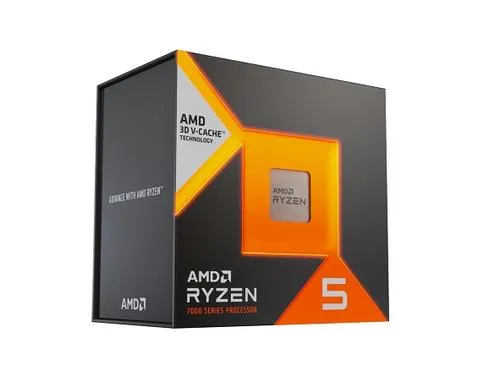 AMD cpu Ryzen 5 7500X3D AM5 Box (bez chladiče, 4.0GHz / 4.5GHz, 6+96MB cache, 65W, 6x jádro, 12x vlákno, grafika), Zen4 Raphael