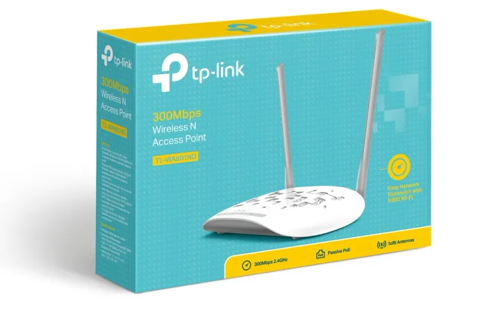 TP-LINK TL-WA801N Wifi AP/AP Client/WDS mode 1xLAN/WAN - 300 Mbps