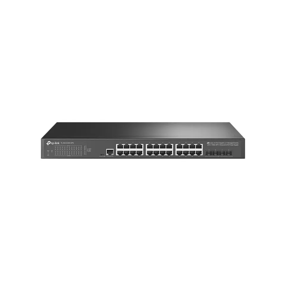 TP-Link TL-SG3428X-UPS 2xGb 4x10G SFP+ UPS Power supply manag.switch