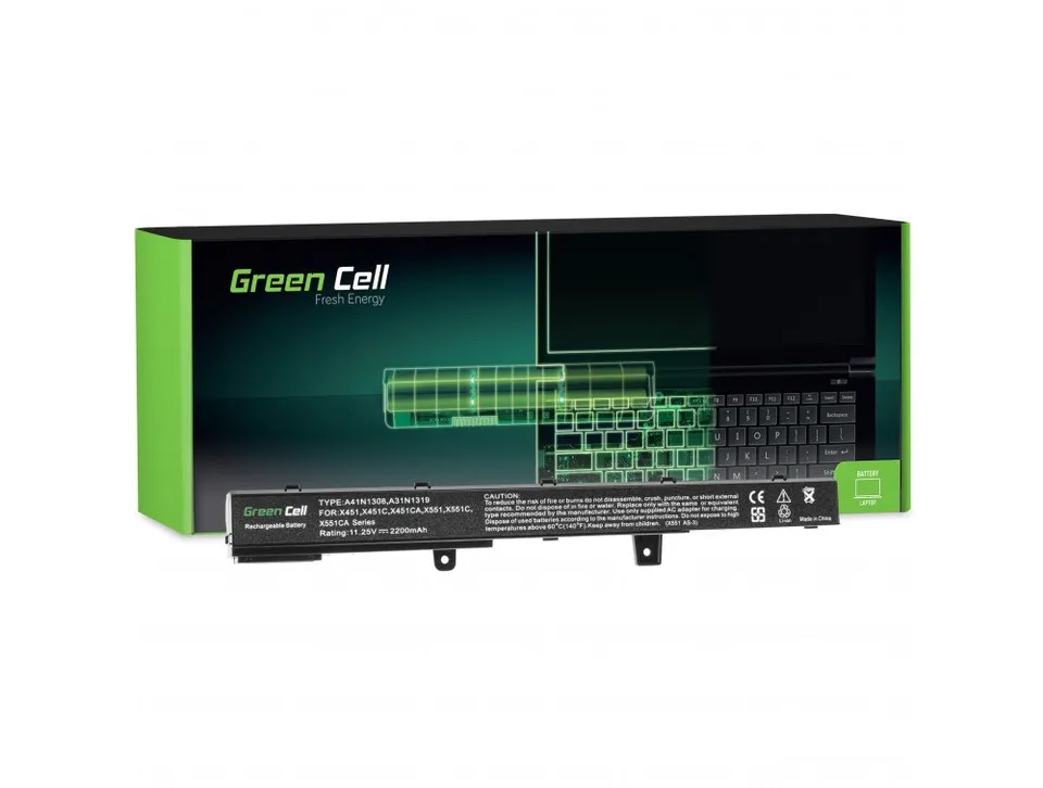 Green Cell Battery A31N1319 A41N1308 for Asus X551 X551C X551CA X551M X551MA X55 (AS90)
