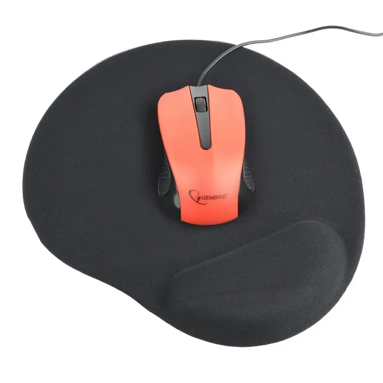 GEMBIRD Podložka pod myš ERGO gelová MAXI černá