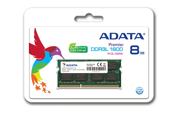 Adata/SO-DIMM DDR3L/8GB/1600MHz/CL11/1x8GB