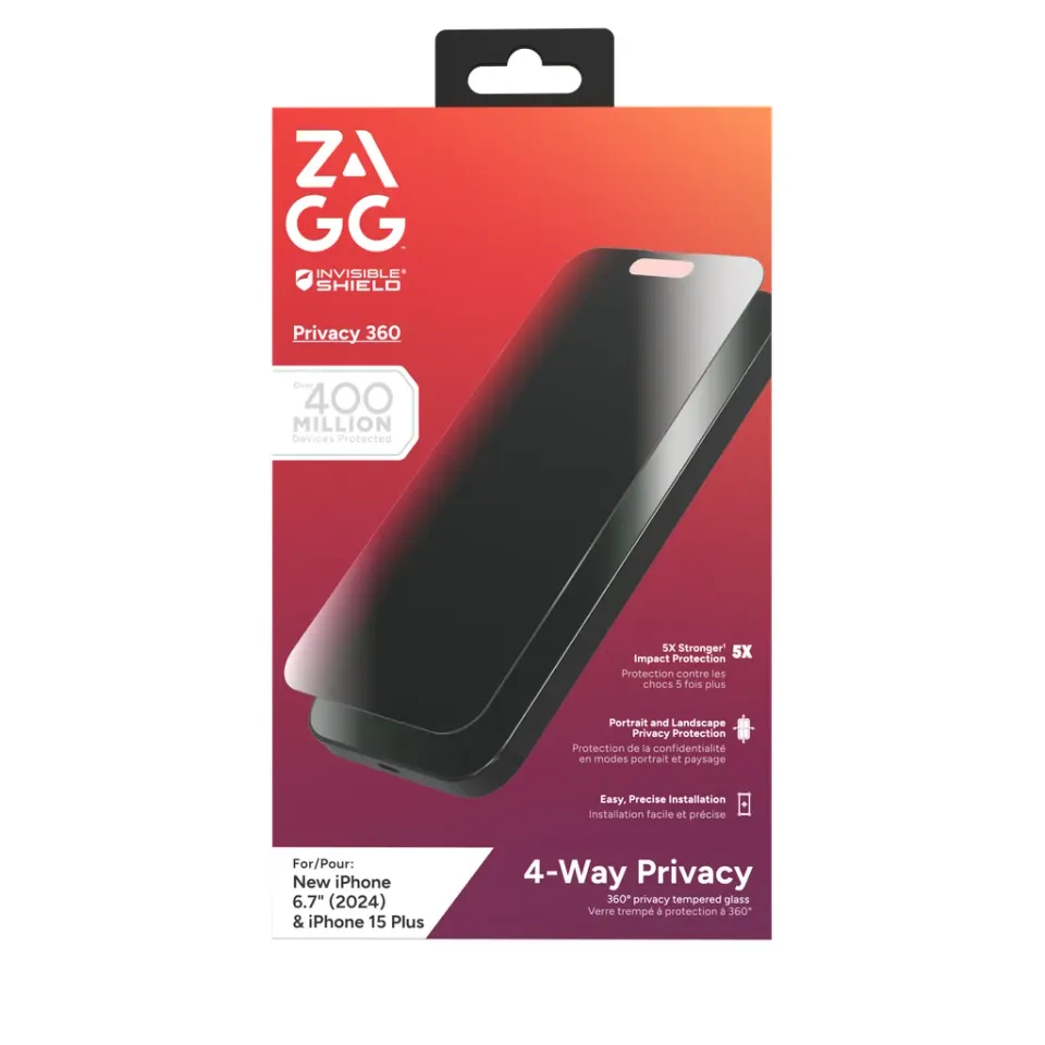 ZAGG sklo Elite Privacy 360 Apple iPhone 16 Plus/15 Plus