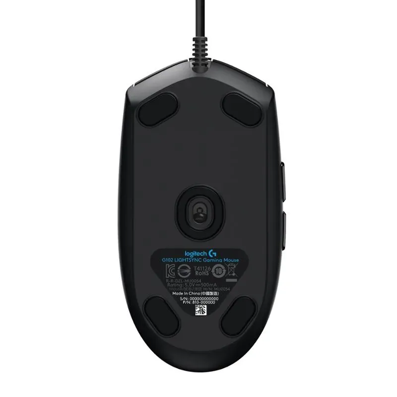 Logitech Gaming Mouse G102 2nd Gen LIGHTSYNC, USB, EER, Black