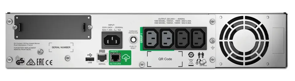 APC Smart-UPS 1000VA LCD RM 2U 230V with SmartConnect (700W)