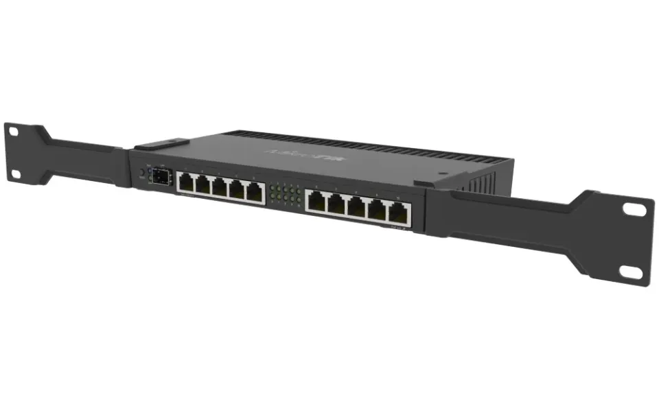 MIKROTIK RouterBOARD RB4011iGS+RM montáž do 19" racku, napájecí adaptér, RouterOS L5