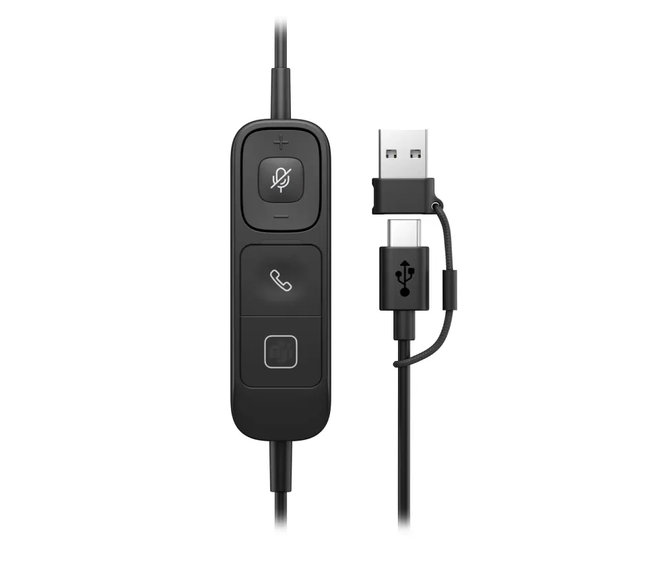 HP Poly Mission 615 Monaural USB Wired Headset WW