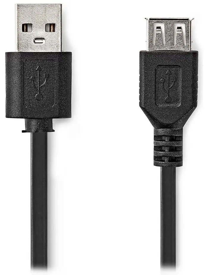 Nedis CCGL60010BK10 - USB Kabel | USB 2.0 | USB-A Zástrčka | USB-A Zásuvka | 1.0