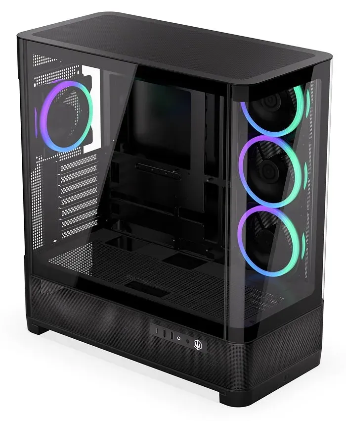 Endorfy Aquarius 8000 Corona,Skříň, E-ATX, 4× ARGB 120mm ventilátor, 2× USB 3.0,