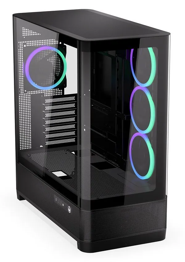 Endorfy Aquarius 8000 Corona,Skříň, E-ATX, 4× ARGB 120mm ventilátor, 2× USB 3.0,