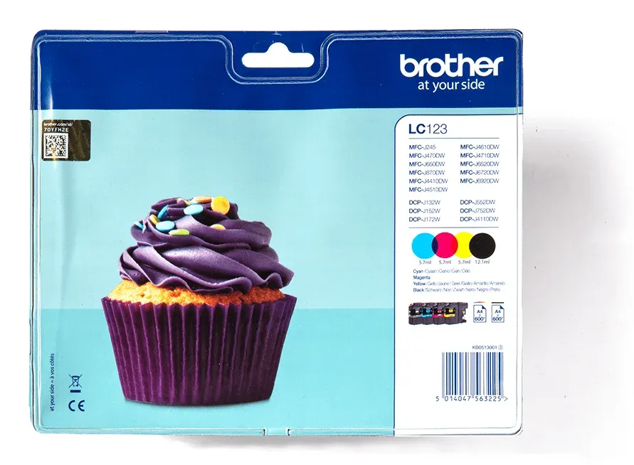 BROTHER LC-123VALBP originální multibalení náplní (CMY + BK, náplň)