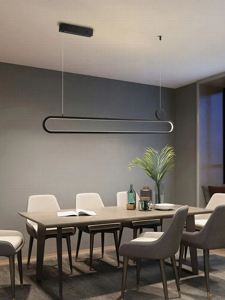 IMMAX NEO LITE OVALE SMART závěsné svítidlo černé 122cm 50W s podporou BEACON, Wi-Fi, TUYA