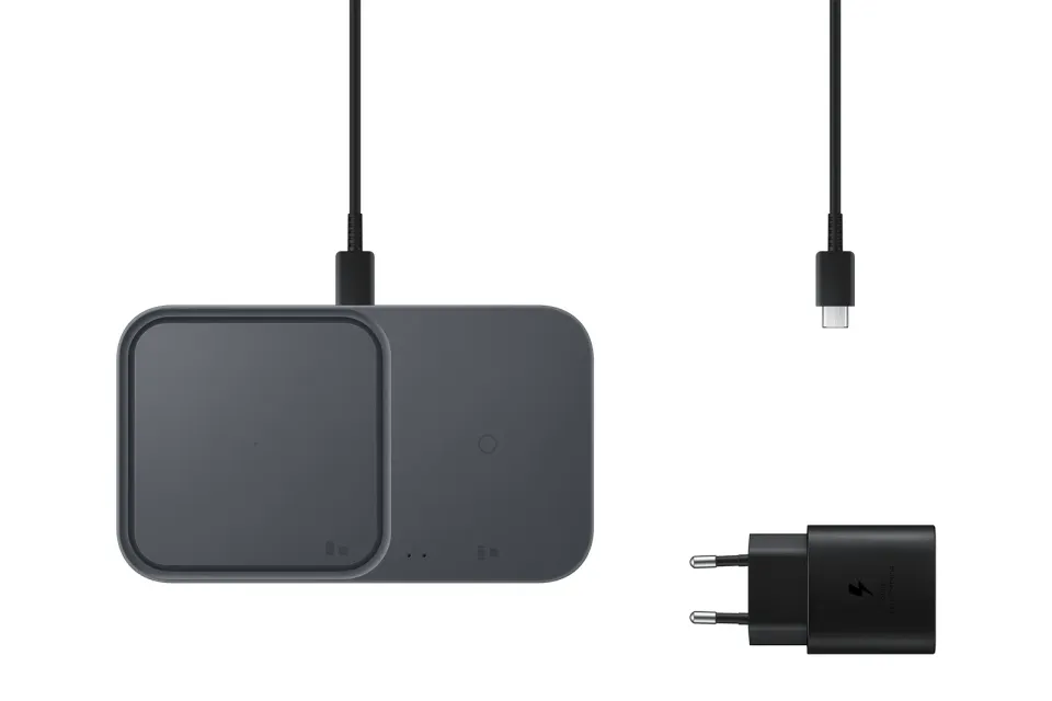 Samsung Duální bezdrátová nabíječka (15W), bez kabelu v balení Black