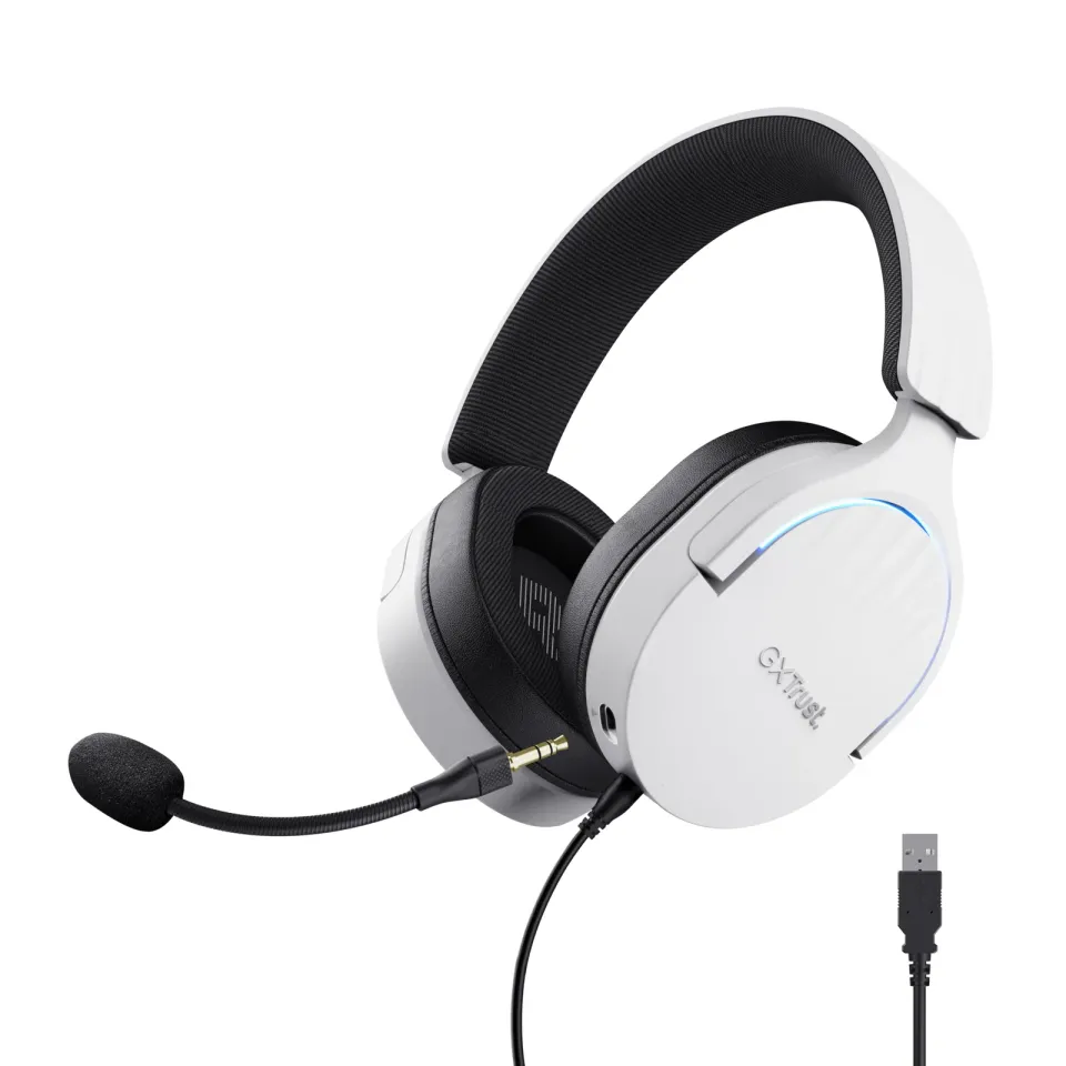 Trust Gaming GXT 490 Fayzo/7.1/USB/Drát/Bílá