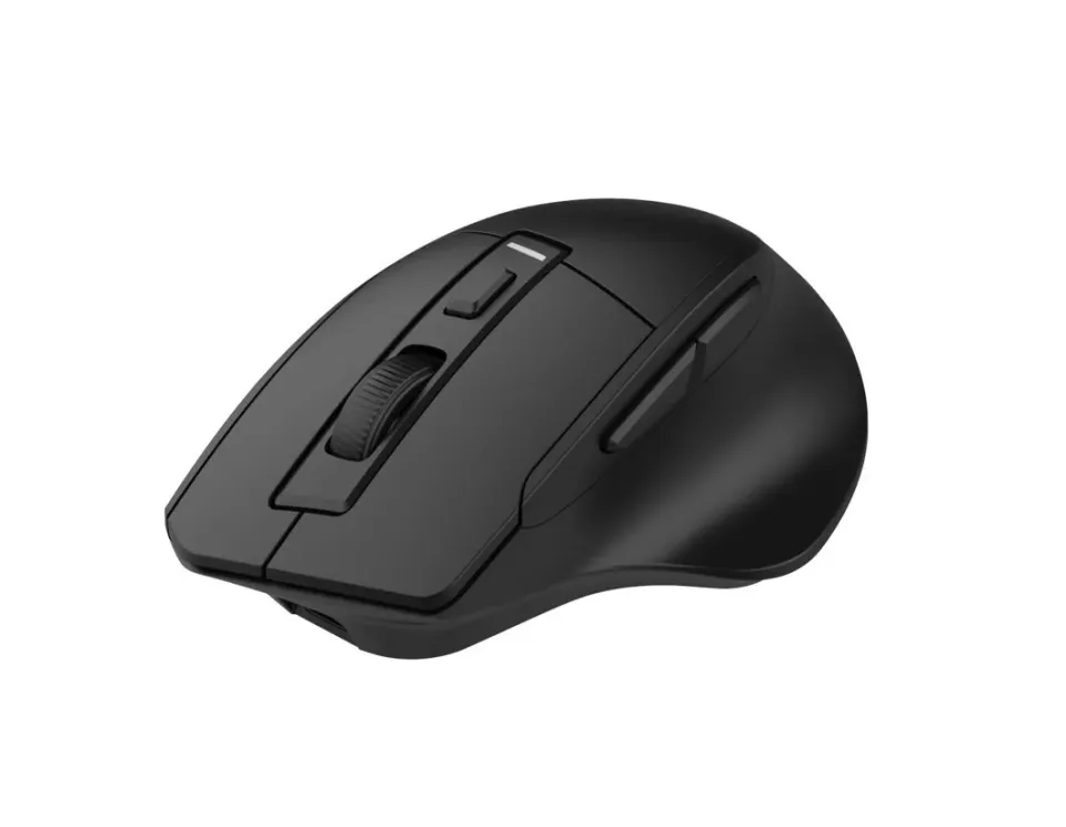 C-TECH myš Ergo WLM-05, bezdrátová, 1600DPI, 6 tlačítek, USB nano receiver, čern