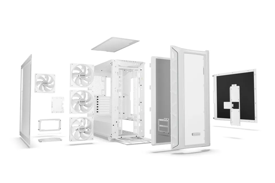 Be quiet! skříň SHADOW BASE 800FX / ARGB / 4x140mm ARGB fan / USB-C / 2xUSB 3.0 / tvrzené sklo / bílá