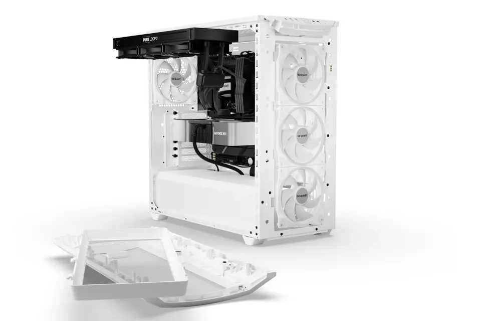 Be quiet! skříň SHADOW BASE 800FX / ARGB / 4x140mm ARGB fan / USB-C / 2xUSB 3.0 / tvrzené sklo / bílá