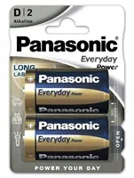 Panasonic Alkalická baterie LR20EPS/2BP Everyday Power (Blistr 2 ks)